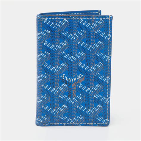 Goyard Blue Goyardine Saint Pierre Card Wallet – THE CLOSET.